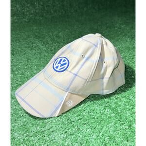 Volkswagen VW Official Driver Gear Logo Embroidered Adjustable Hat Dad Cap Plaid